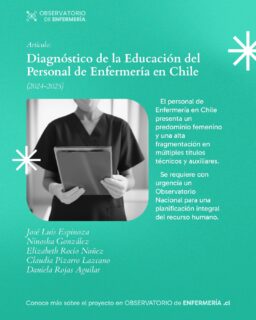 📊 Presentamos el Diagnóstico de la Educación del Personal de Enfermería en Chile (2024–2025)

📖 Un informe elaborado por el Observatorio de Enfermería que analiza la formación, fragmentación educativa y desafíos del recurso humano en enfermería, evidenciando la urgencia de una planificación nacional integrada

🔐 Acceso exclusivo en nuestra web

#EnfermeríaChile
#EducaciónEnfermería
#PolíticasDeSalud
#TrabajoEnSalud
#ObservatorioDeEnfermería